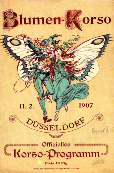 1907 zog erstmals ein Blumen-Korso durch Düsseldorf